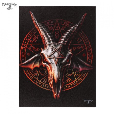 Tablou canvas Baphomet 19x25cm - Alchemy